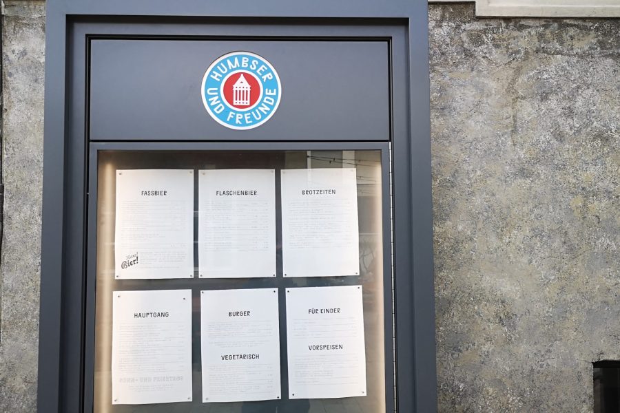 Speise & Getränkekarte – Präsentations – Vitrine